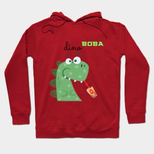 Green DINO BOBA Hoodie